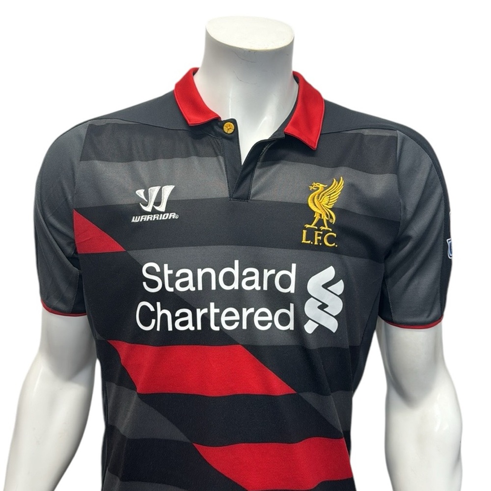 Liverpool LFC Raheem Sterling 2014-2015 Black Red Third Warrior Jersey Size MD - Picture 7 of 16